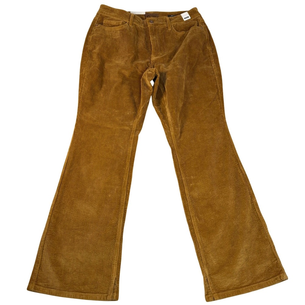 Judy Blue Womens camel Corduroy Mid Rise Bootcut Pants size 14W NEW